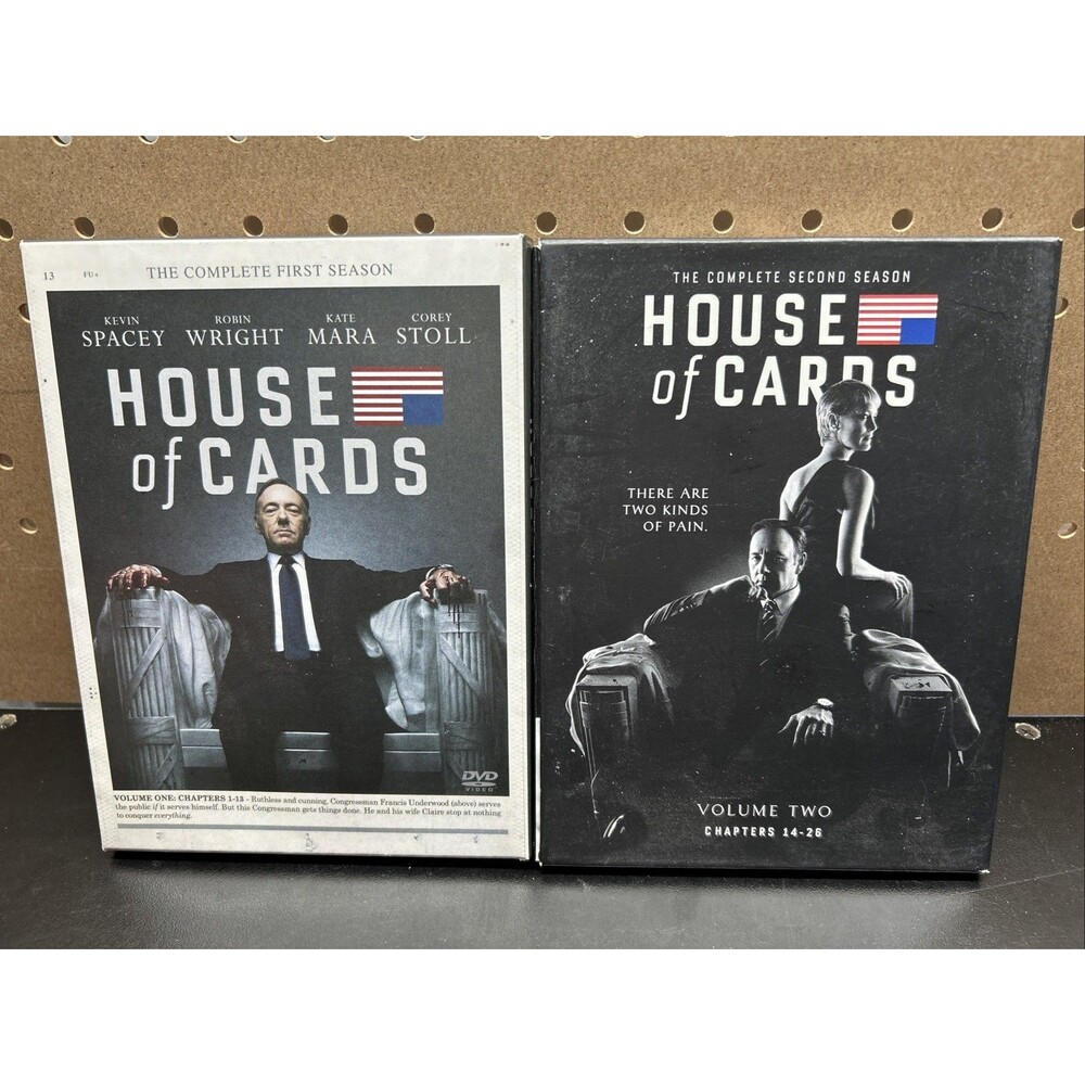 House of Cards Season 1 & 2 DVD Region 1 Netflix